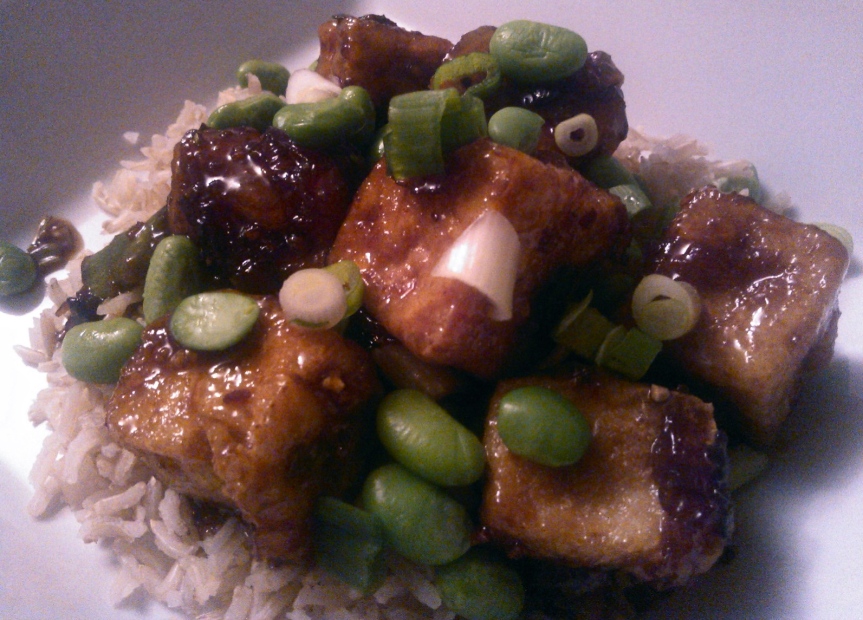 Yes, I dredged and fried my tofu